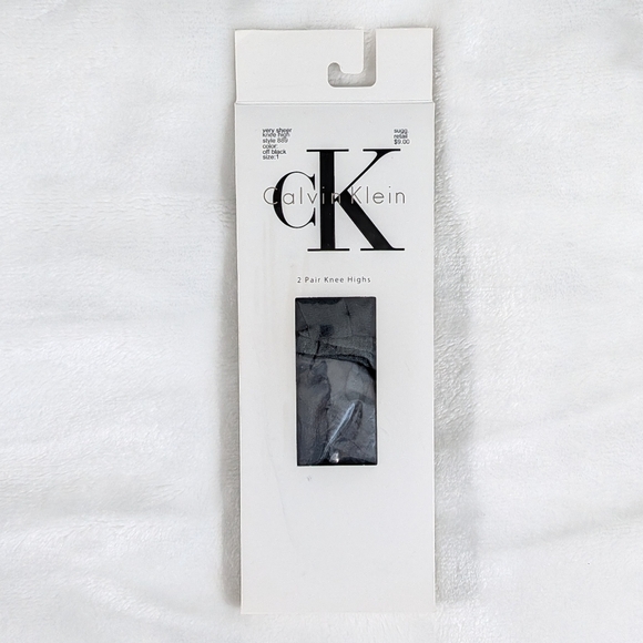 ❤️ 2006 Calvin Klein Knee High Sheer Size 1 Panty Hose - Picture 1 of 6